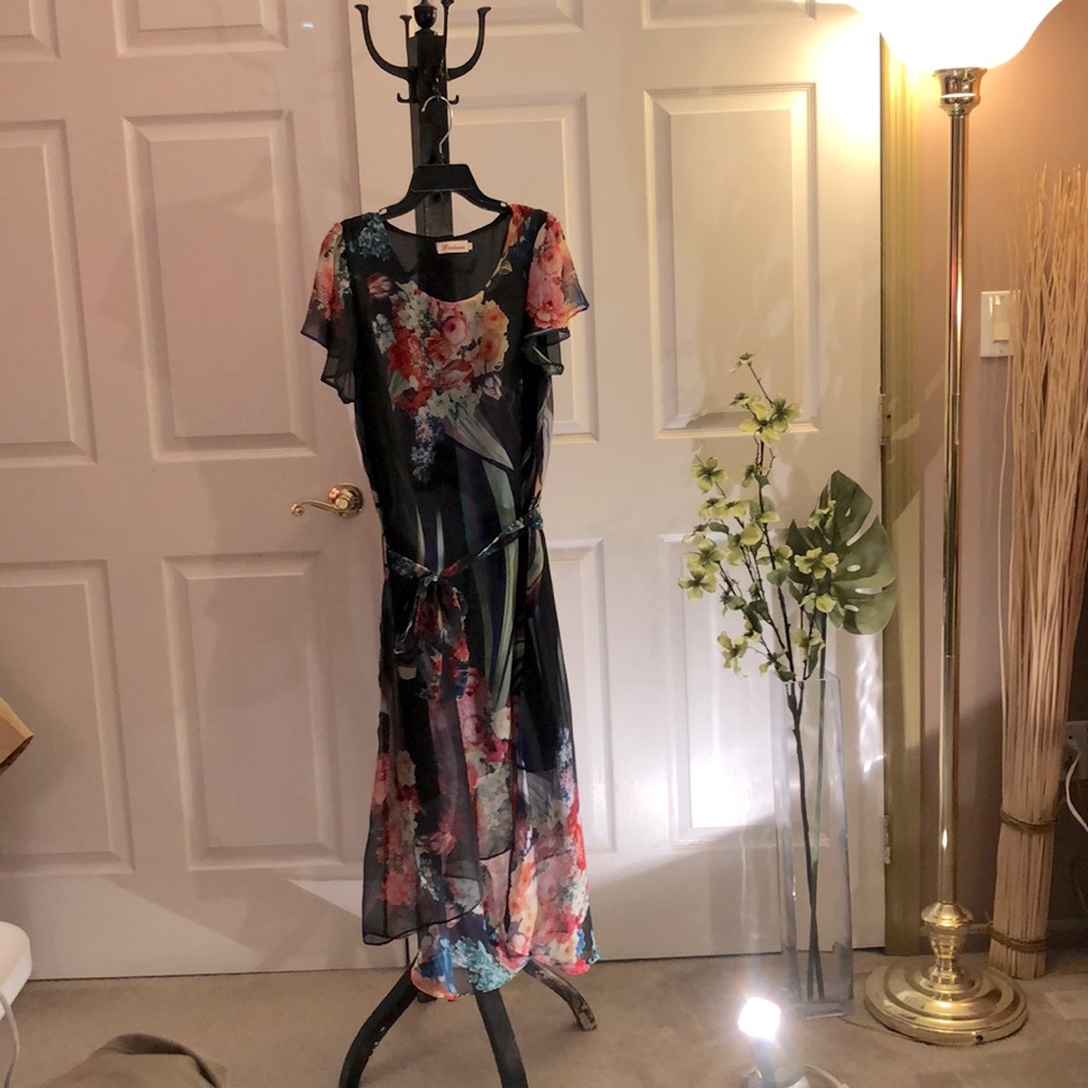 DRESS BLACK SHEER